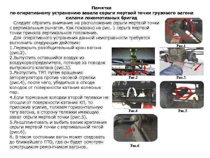 Какие действия необходимо предпринять осмотрщику при выявлении