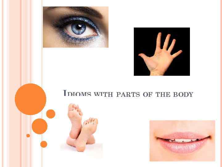 IDIOMS WITH PARTS OF THE BODY 