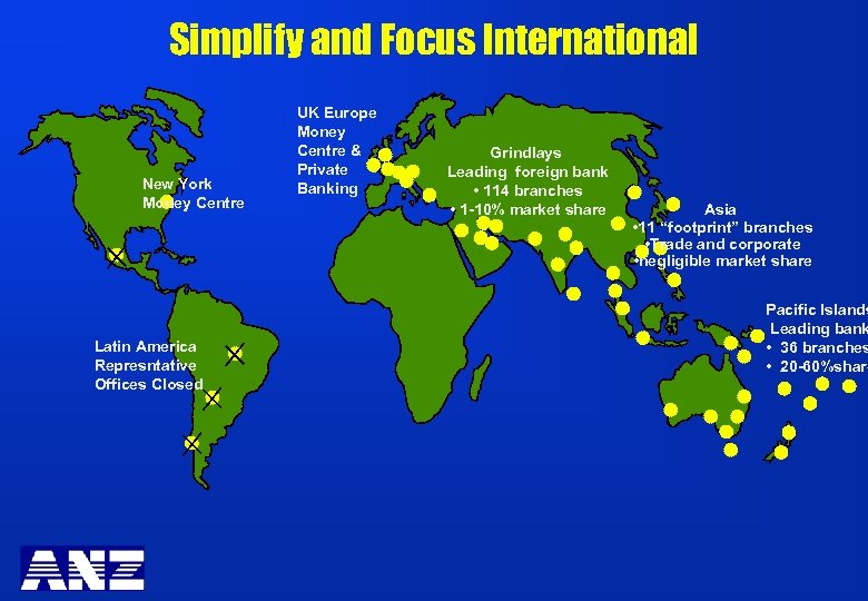 Simplify and Focus International New York Money Centre Latin America Represntative Offices Closed UK