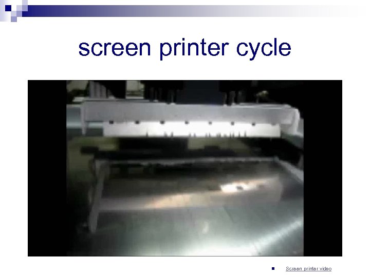 screen printer cycle n Screen printer video 