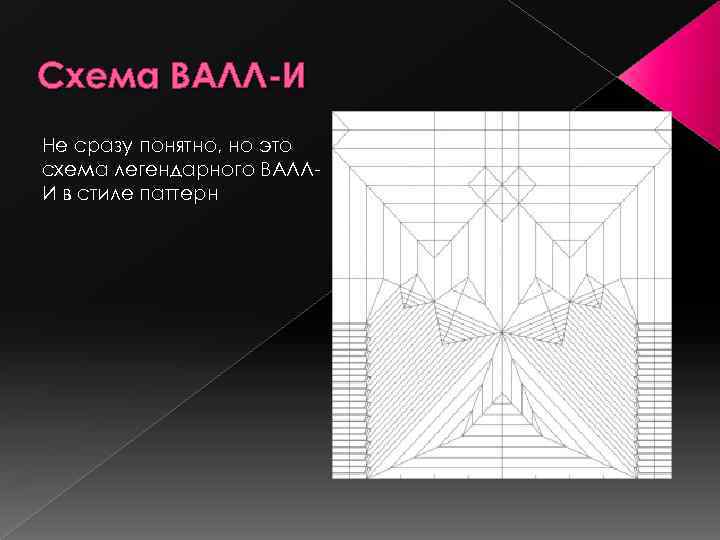 Схема ВАЛЛ-И Не сразу понятно, но это схема легендарного ВАЛЛИ в стиле паттерн 