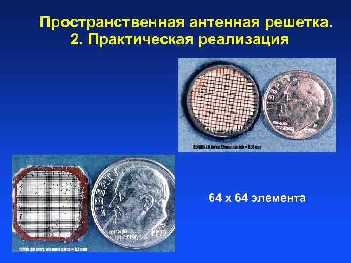  Пространственная антенная решетка. 2. Практическая реализация 64 x 64 элемента 