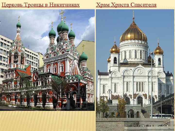 Церковь Троицы в Никитниках Храм Христа Спасителя 