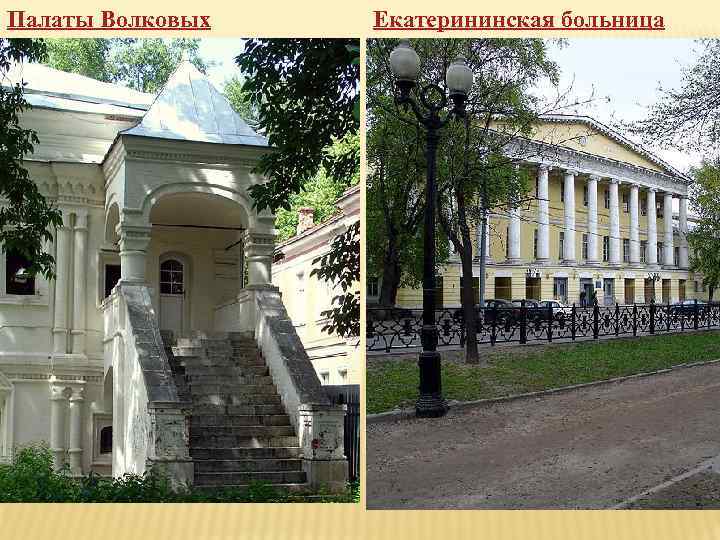 Палаты Волковых Екатерининская больница 