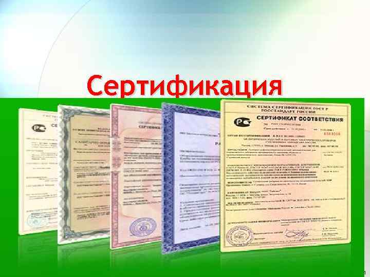 Сертификация 1 