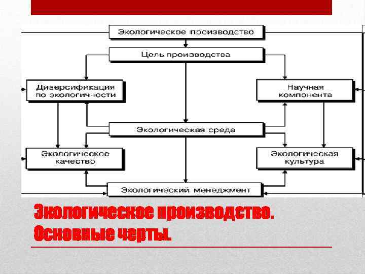 Экологическое производство. Основные черты. 