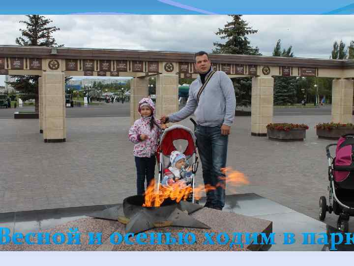 Весной и осенью ходим в парк 