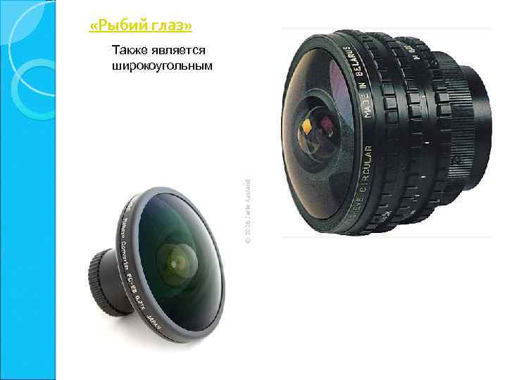  «Рыбий глаз» Также является широкоугольным 