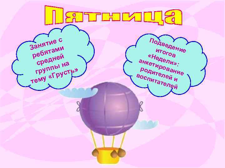 с ятие Зан ами т ребя ней сред на ы рупп усть» г Гр