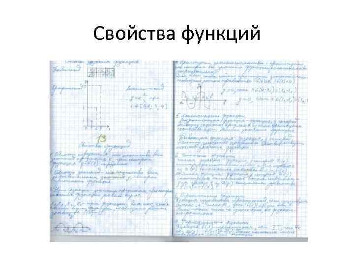 Свойства функций 