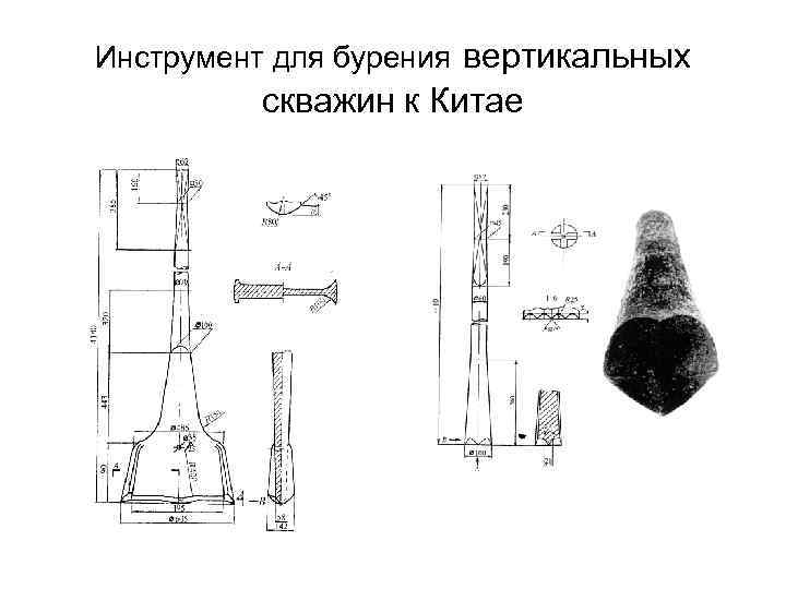 Инструмент для бурения вертикальных скважин к Китае 