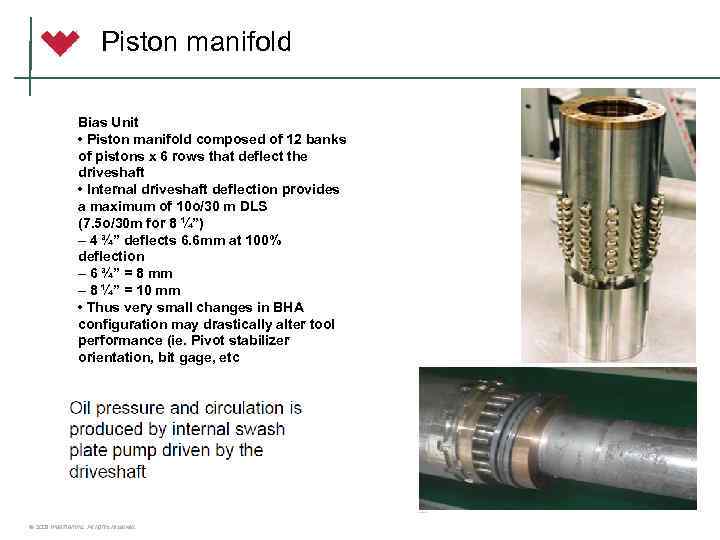 Piston manifold Bias Unit • Piston manifold composed of 12 banks of pistons x