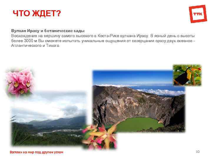 ЧТО ЖДЕТ? Вулкан Ирасу и ботанические сады Восхождение на вершину самого высокого в Коста-Рике