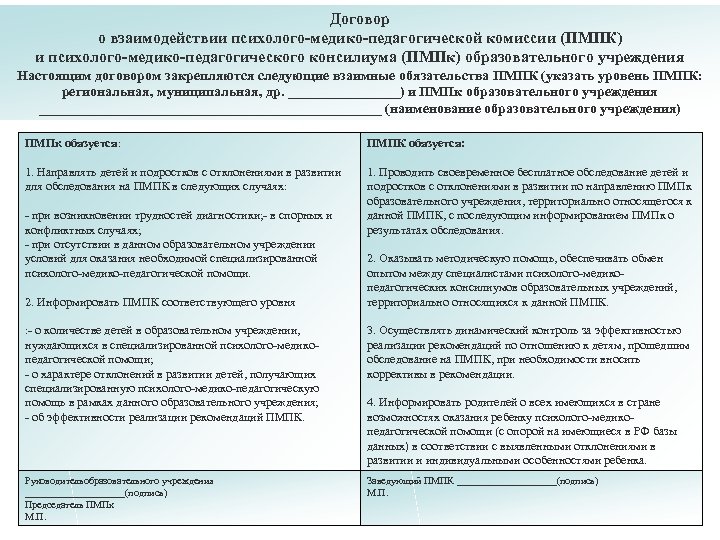 Проблемы в работе психолого медико педагогической комиссии