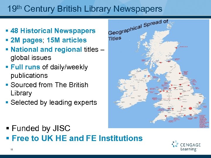 19 th Century British Library Newspapers § 48 Historical Newspapers § 2 M pages;