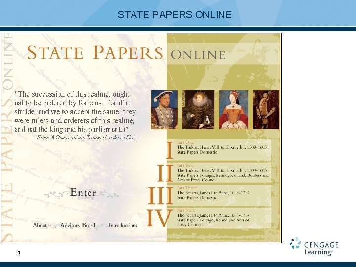 STATE PAPERS ONLINE 3 