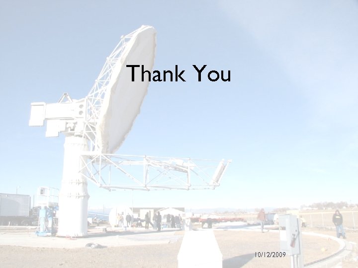 Thank You 10/12/2009 