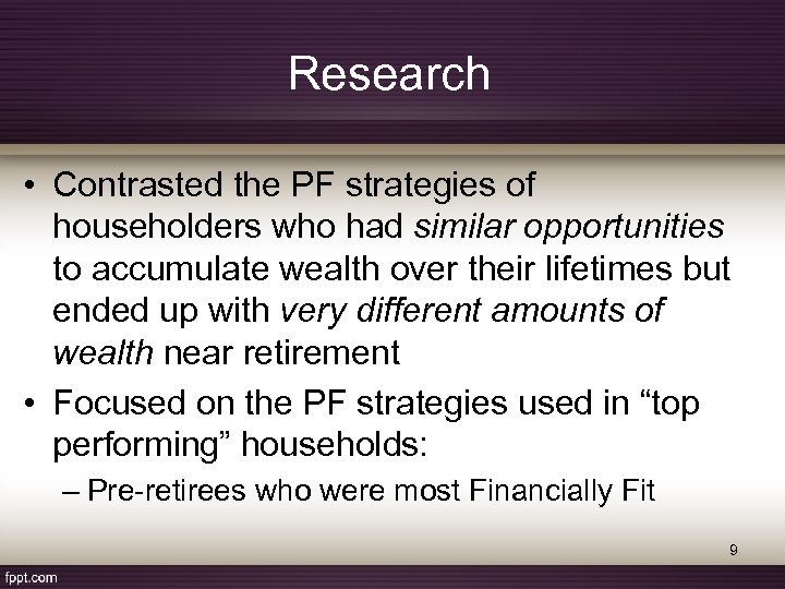 The Development of Superior Investing Performance 6 Strategies