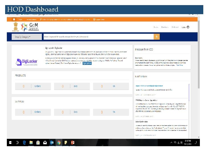 HOD Dashboard 
