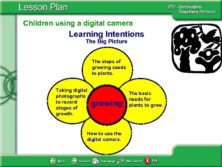 Children using a digital camera Learning Intentions The Big Picture The steps of growing