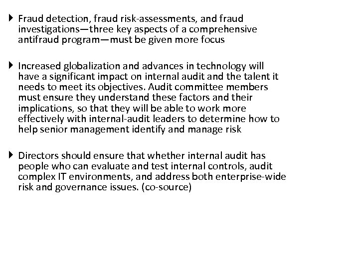  Fraud detection, fraud risk-assessments, and fraud investigations—three key aspects of a comprehensive antifraud