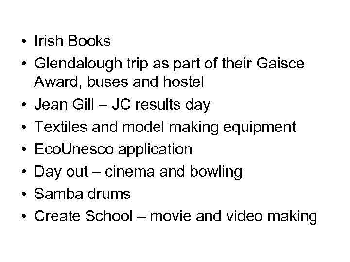  • Irish Books • Glendalough trip as part of their Gaisce Award, buses