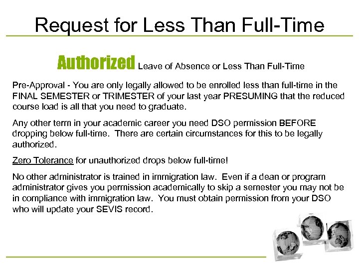 Request for Less Than Full-Time Authorized Leave of Absence or Less Than Full-Time Pre-Approval