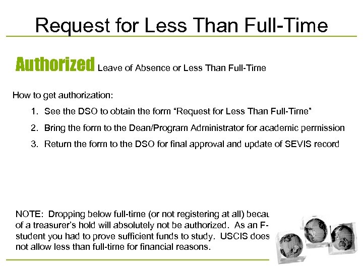 Request for Less Than Full-Time Authorized Leave of Absence or Less Than Full-Time How