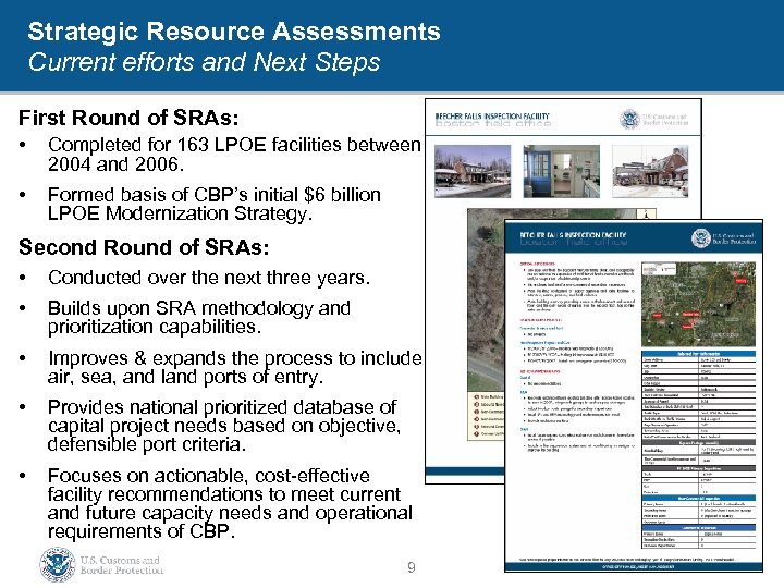 Strategic Resource Assessments Current efforts and Next Steps First Round of SRAs: • Completed