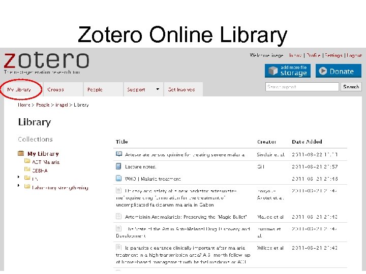 Zotero Online