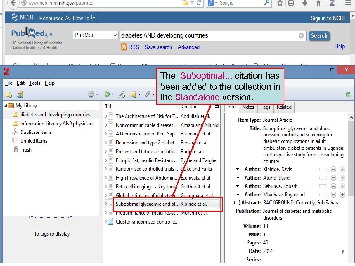 The Suboptimal. . . citation has been added to the collection in the Standalone