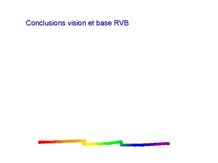 Conclusions vision et base RVB 