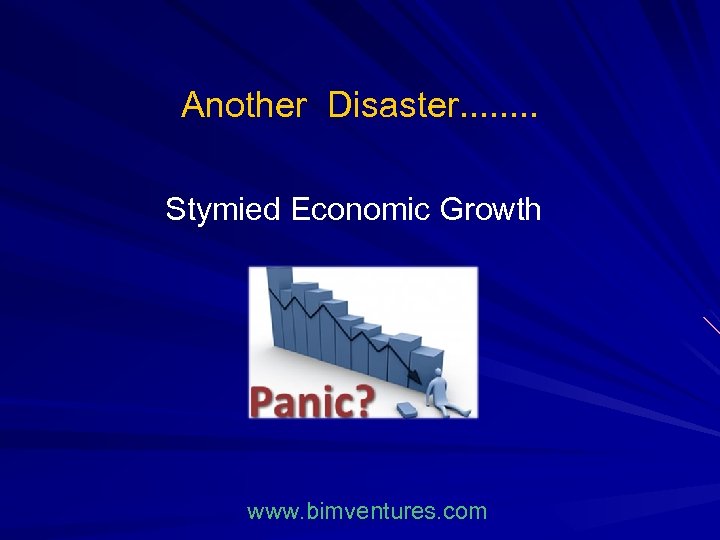 Another Disaster. . . . Stymied Economic Growth www. bimventures. com 