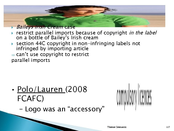  Baileys Irish Cream case restrict parallel imports because of copyright in the label