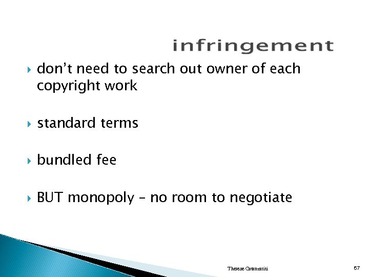  don’t need to search out owner of each copyright work standard terms bundled