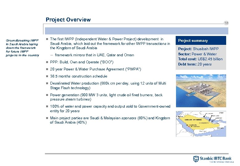 Project Overview Groundbreaking IWPP in Saudi Arabia laying down the framework for future IWPP