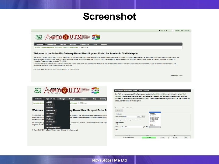Screenshot Nova. Global Pte Ltd 
