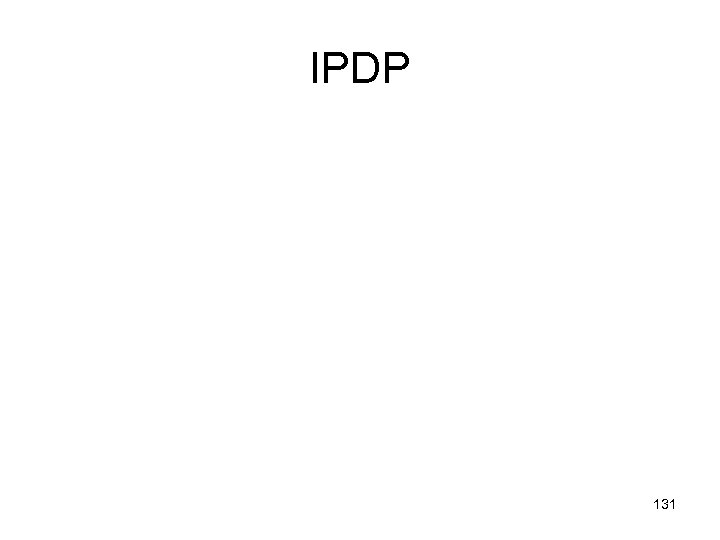 IPDP 131 