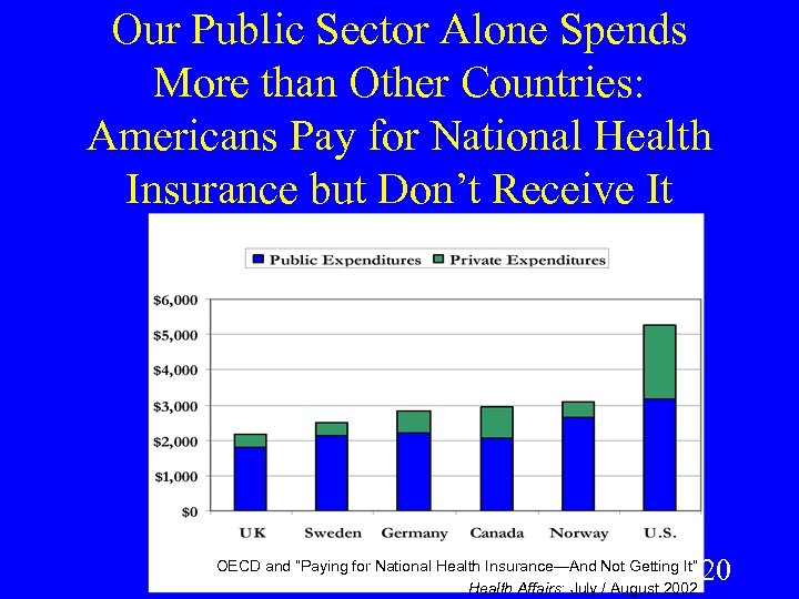 Our Public Sector Alone Spends More than Other Countries: Americans Pay for National Health