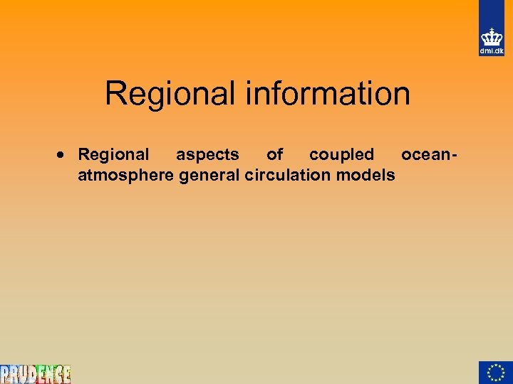 Regional information · Regional aspects of coupled oceanatmosphere general circulation models 