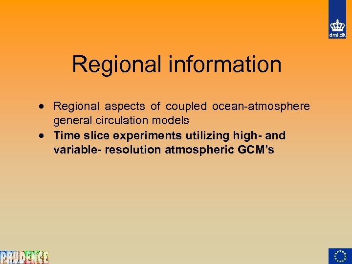 Regional information · Regional aspects of coupled ocean-atmosphere general circulation models · Time slice