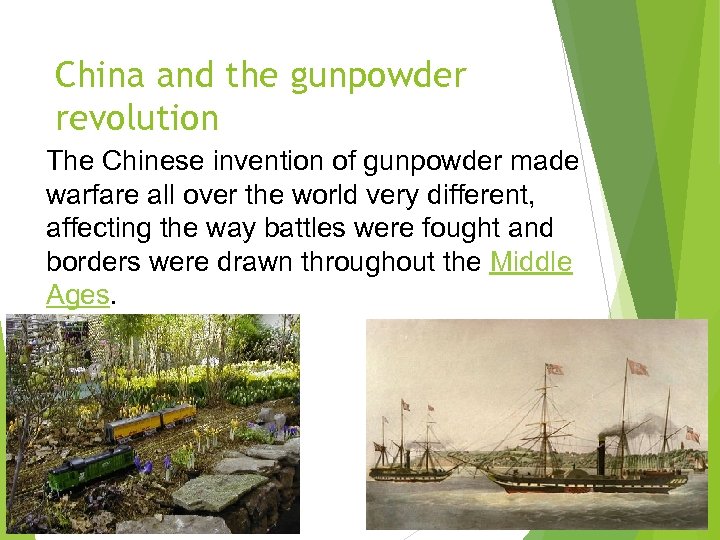 China and the gunpowder revolution The Chinese invention of gunpowder made warfare all over