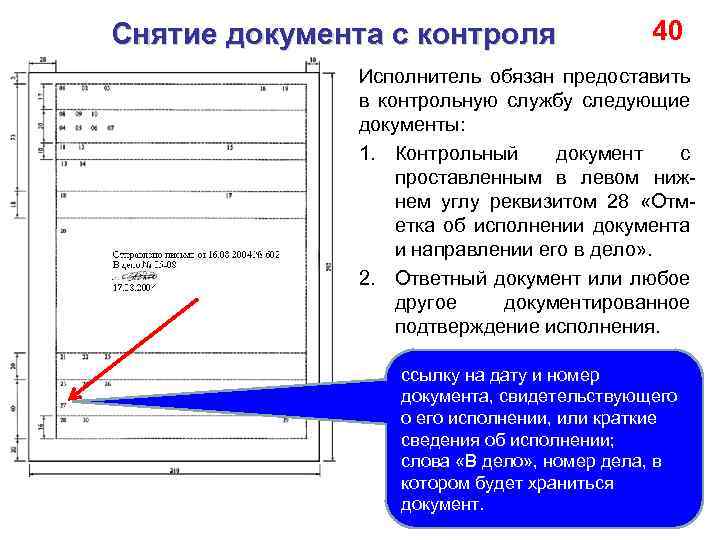 Документ контрольная