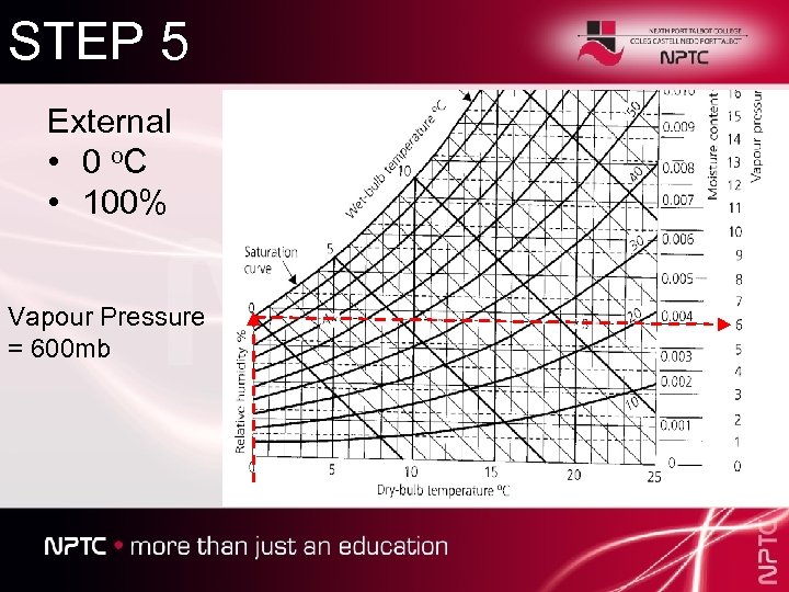 STEP 5 External • 0 o. C • 100% Vapour Pressure = 600 mb