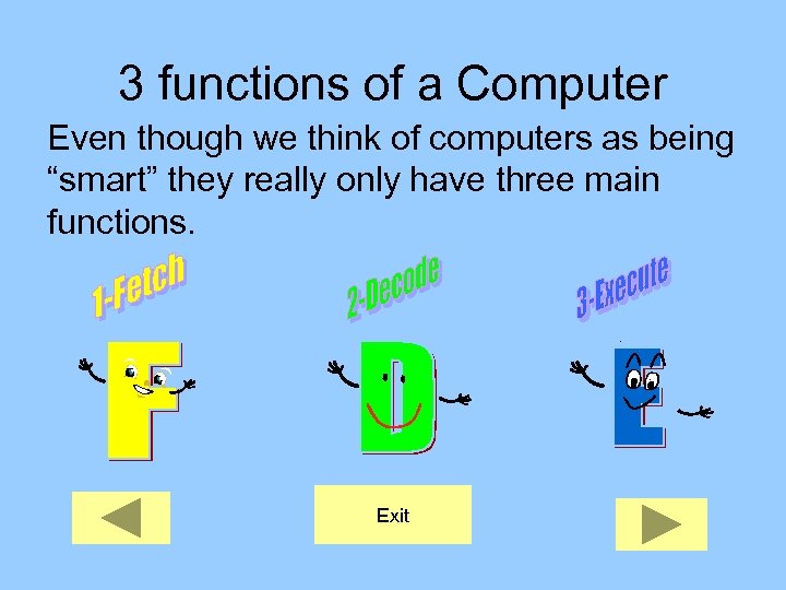 3 functions of a Computer Even though we think of computers as being “smart”