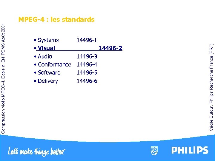 14496 -1 • Systems • Visual • Audio • Conformance • Software • Delivery