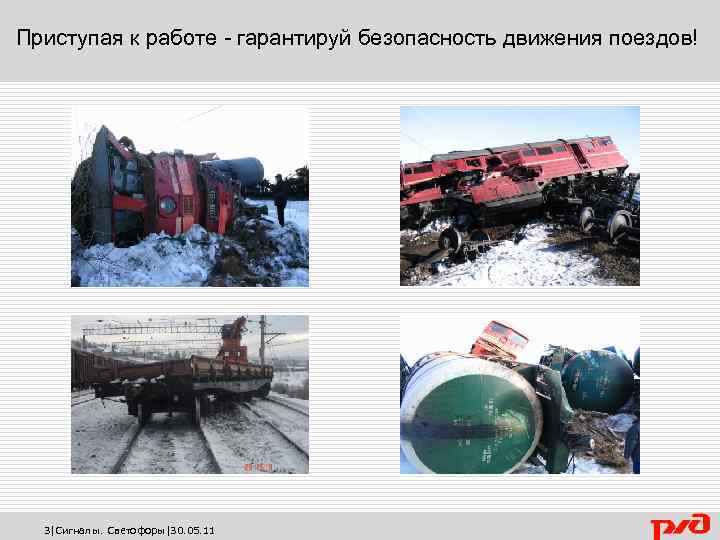 Приступая к работе - гарантируй безопасность движения поездов! 3|Сигналы. Светофоры|30. 05. 11 