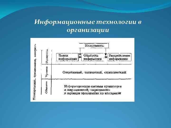 Информационные технологии в организации 