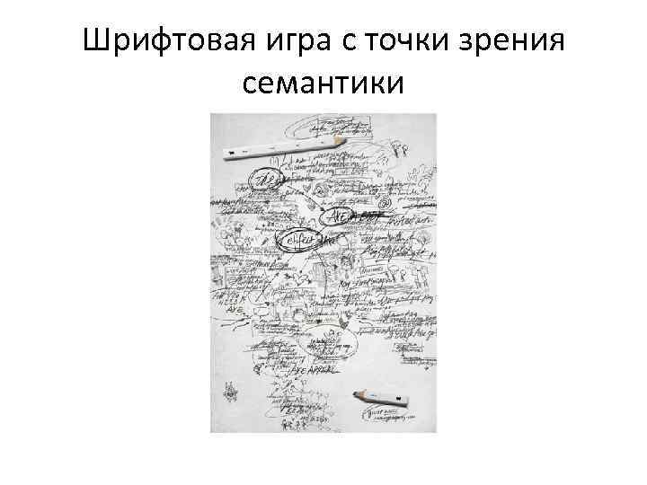 Шрифтовая игра с точки зрения семантики 