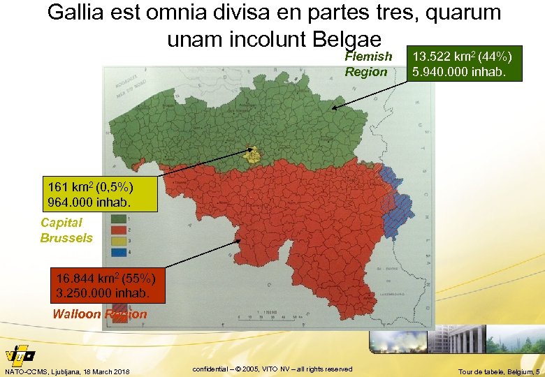 Gallia est omnia divisa en partes tres, quarum unam incolunt Belgae Flemish Region 13.